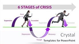  Presentation with crisis - Presentation consisting of illustration-of-six-stages background and a white colored foreground