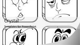  Presentation with facial - Audience pleasing slide set consisting of illustration-of-the-four-different backdrop and a light gray colored foreground