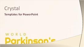  Presentation with nervous system - Presentation design with illustration-of-world-parkinson-s background and a cream colored foreground