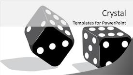  Presentation with black and white religious - Colorful PPT theme enhanced with illustration with black dice isolated backdrop and a  colored foreground