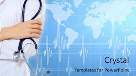  Presentation with medical heart - Slides having illustration with medical background having background and a light blue colored foreground