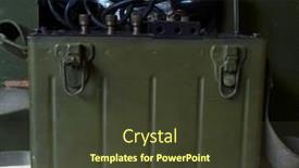  Presentation with world war - Colorful PPT theme enhanced with illustrative-editorial-american-vintage-military backdrop and a tawny brown colored foreground