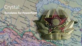  Presentation with kazakhstan - Amazing slides having illustrative-editorial-cockade-of-kazakhstan backdrop and a gray colored foreground