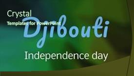  Presentation with independence day - Presentation theme enhanced with illustrative-image-of-djibouti-independence and a tawny brown colored foreground