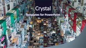  Presentation with residential - Presentation consisting of ilumination - old residential building at night background and a wine colored foreground