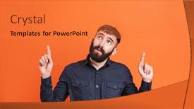  Presentation with jewelry - Slides consisting of image-closeup-of-brunette-man background and a red colored foreground