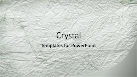  Presentation with green paper texture - Audience pleasing slide deck consisting of image crumpled white - green paper backdrop and a light gray colored foreground