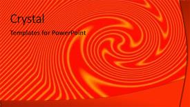  Presentation with abstract and red - Audience pleasing theme consisting of image depicting an abstract red backdrop and a  colored foreground