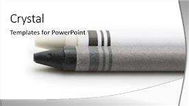  Presentation with crayon - Cool new slide deck with image for dynamic range monotone backdrop and a  colored foreground