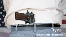  Presentation with american police - Amazing PPT layouts having image for your 2nd amendment backdrop and a light blue colored foreground