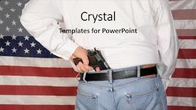  Presentation with american police - Slide deck consisting of image for your 2nd amendment background and a white colored foreground