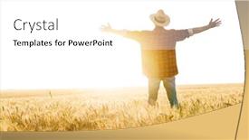  Presentation with cereal - PPT layouts consisting of image-from-back-of-excited background and a white colored foreground