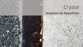  Presentation with concrete material - Audience pleasing slide deck consisting of image from exterior building material texture background series stone cement concrete rock stucco and metal backdrop and a light gray colored foreground
