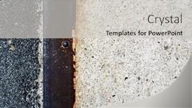  Presentation with concrete material - Amazing PPT layouts having image from exterior building material texture background series stone cement concrete rock stucco and metal backdrop and a light gray colored foreground