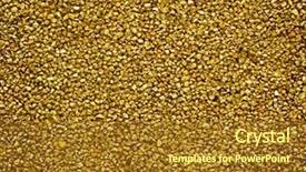  Presentation with gold miner - Cool new PPT theme with image full of gold backdrop and a tawny brown colored foreground
