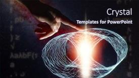  Presentation with space time - Amazing PPT theme having image-illustrating-the-concept backdrop and a wine colored foreground