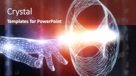  Presentation with space time - Amazing slide set having image-illustrating-the-concept backdrop and a tawny brown colored foreground