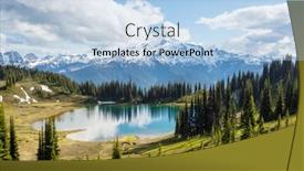  Presentation with usa - Slides with image-lake-and-glacier-peak background and a light blue colored foreground