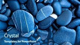  Presentation with microwave imaging image of modern - Presentation consisting of image made of beautiful stone background and a ocean colored foreground