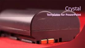  Presentation with accumulator - PPT layouts enhanced with image-of-a-accumulator-close background and a wine colored foreground