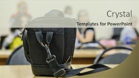  Presentation with school desk - PPT layouts consisting of image-of-a-bag background and a lemonade colored foreground