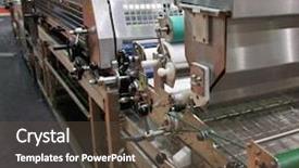  Presentation with bakery baking ingredients - PPT layouts having image of a bakery conveyor background and a tawny brown colored foreground