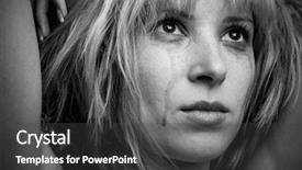  Presentation with tears - Slides with image of a beautiful blonde background and a dark gray colored foreground