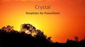  Presentation with outback australia - Presentation theme with image-of-a-beautiful-sunset background and a gold colored foreground