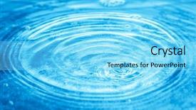  Presentation with water - Theme consisting of image of a beautiful water background and a arctic colored foreground