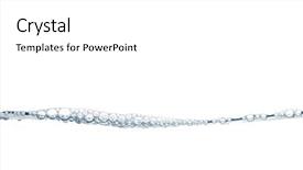  Presentation with beautiful fresh leaves water drops - PPT theme enhanced with image of a beautiful water background and a white colored foreground