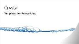  Presentation with water - Amazing slides having image of a beautiful water backdrop and a white colored foreground