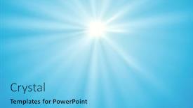  Presentation with sky sun - Slide deck consisting of image-of-a-blue-sky background and a light blue colored foreground