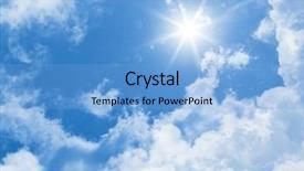  Presentation with sun - PPT layouts with image of a bright sun background and a light blue colored foreground