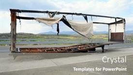  Presentation with skies - Slide set enhanced with image-of-a-burnt-out background and a gray colored foreground