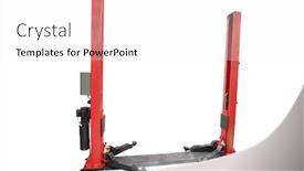  Presentation with lift - Slide set with image-of-a-car-repair background and a white colored foreground