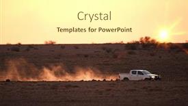  Presentation with road light - Colorful PPT theme enhanced with image-of-a-car backdrop and a white colored foreground