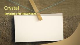  Presentation with clothes - Presentation featuring image-of-a-card background and a tawny brown colored foreground