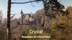  Presentation with bavaria - Audience pleasing PPT layouts consisting of image of a castle near backdrop and a tawny brown colored foreground