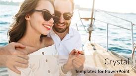  Presentation with yacht - Cool new theme with image-of-a-cheerful-optimistic backdrop and a lemonade colored foreground