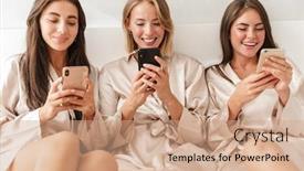  Presentation with hen - Audience pleasing PPT theme consisting of image-of-a-cheery-positive backdrop and a coral colored foreground