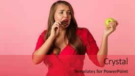  Presentation with chocolate - PPT layouts with image of a confused young background and a red colored foreground