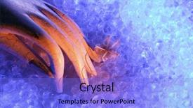  Presentation with abstract - Audience pleasing presentation consisting of image of a fake hand backdrop and a light blue colored foreground