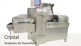  Presentation with food industry - PPT layouts enhanced with image of a food industry background and a  colored foreground