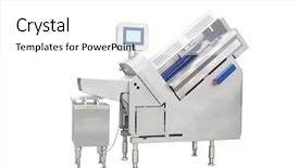  Presentation with food industry - Slide deck consisting of image of a food industry background and a white colored foreground