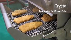  Presentation with food industry - PPT layouts consisting of image of a food industry background and a gray colored foreground