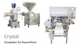  Presentation with food industry - Presentation enhanced with image-of-a-food-industry background and a white colored foreground