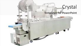  Presentation with food industry - Colorful PPT layouts enhanced with image of a food industry backdrop and a  colored foreground