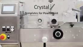  Presentation with food industry - Slide deck having image of a food packing background and a light gray colored foreground