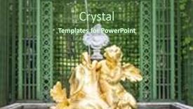  Presentation with bavaria - Beautiful presentation theme featuring a fountain at castle backdrop and a tawny brown colored foreground