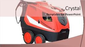  Presentation with sprayer - Presentation theme featuring image of a garden sprayer background and a lemonade colored foreground